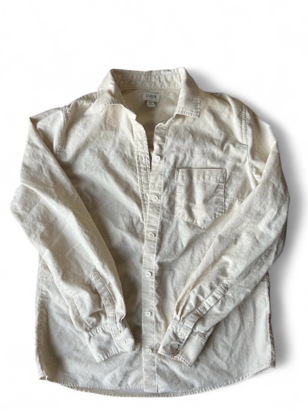 J. Crew Cream Women's Button-Down Shirt